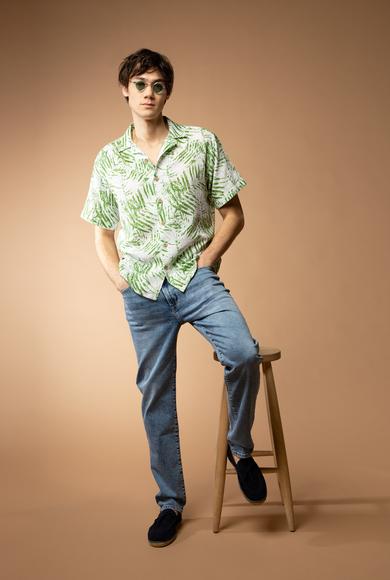 Erkek Giyim - İNDİGO 58 Beden Regular Fit Likralı Denim Pantolon