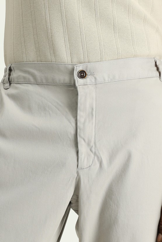 Erkek Giyim - Slim Fit Dar Kesim Beli Lastikli Likralı Pantolon