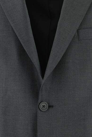 Erkek Giyim - ORTA FÜME 52 Beden Klasik Takım Elbise