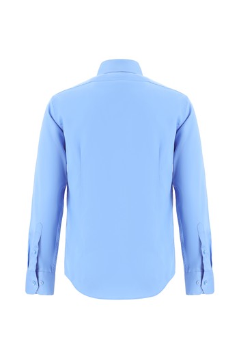 Uzun Kol Slim Fit Dar Kesim Non Iron Klasik Saten Pamuk Gömlek