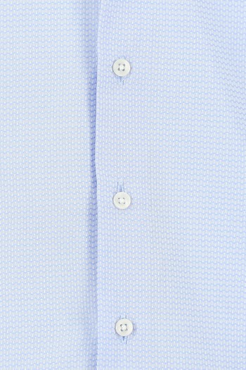 Uzun Kol Slim Fit Dar Kesim Desenli Pamuk Gömlek