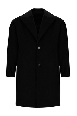 Oversize Yünlü Kaşmirli Palto