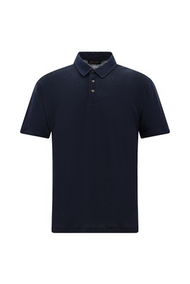 Regular Fit Keten Polo Yaka Tişört