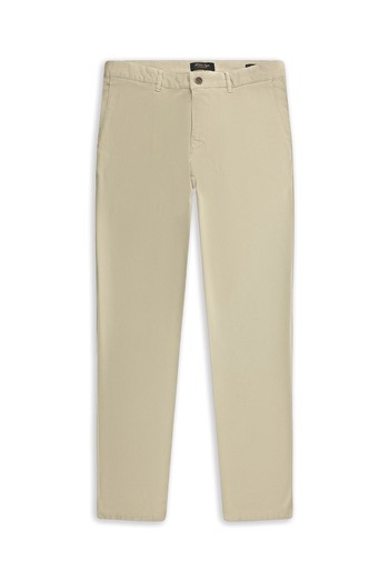 Regular Fit Likralı Kanvas / Chino Pantolon